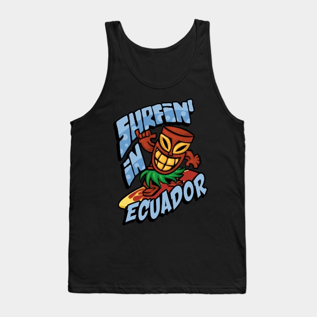 Surfing in Ecuador Tank Top by SerenityByAlex